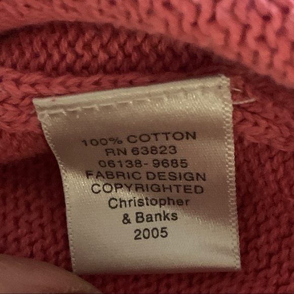 Christopher & Banks | Rolled Collar Heart Sweater - Picture 4 of 6